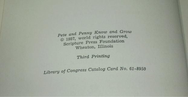  Book Pete and Penny Know and Grow Dorothy G Johnston 1957