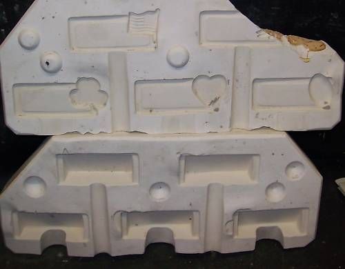 Ceramic Mold Molds 4 Seasons Placecards Duncan 457B