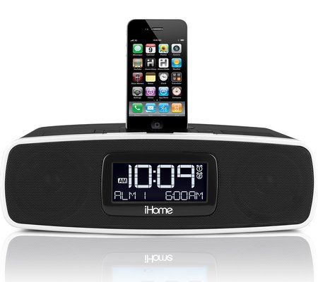 iHome IP90BZC Dual Alarm Clock Radio for Your iPhone iPod with Am FM