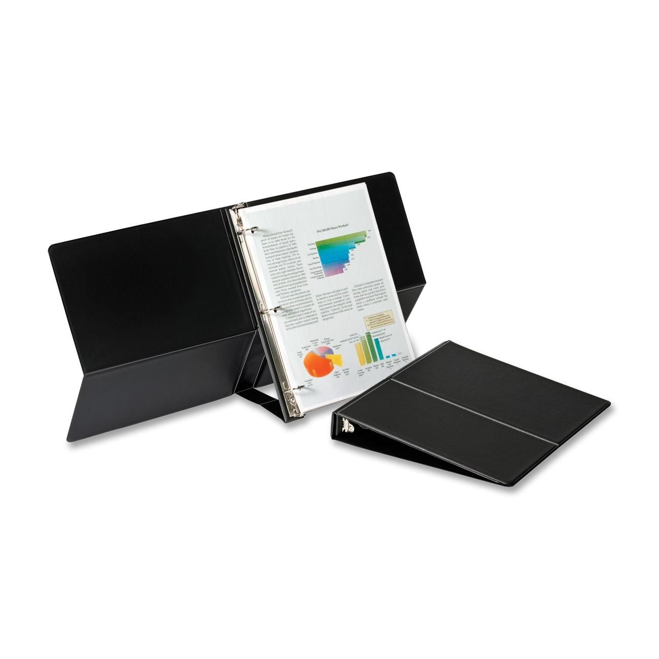  Presentation Easel Binder Vertical Portrait Black 1 Capacity