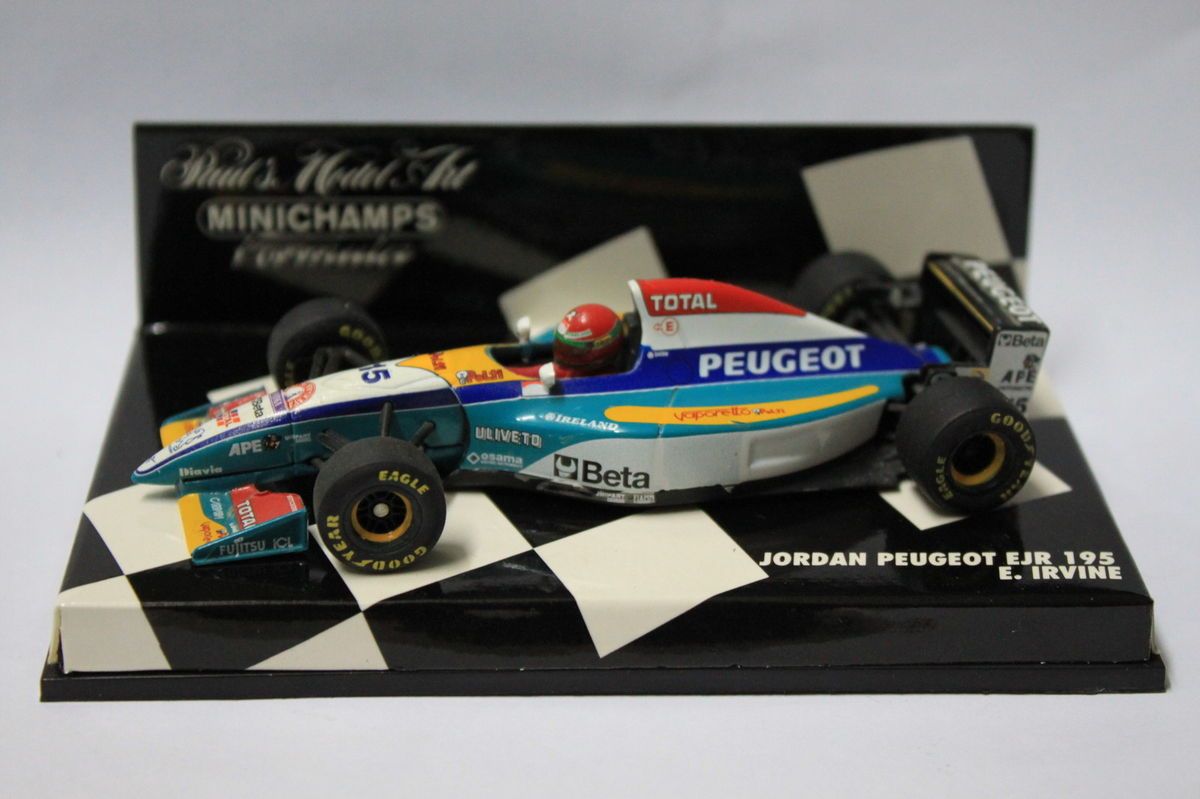 MINICHAMPS 1 43 JORDAN PEUGEOT 195 Ferrari Driver EDDIE IRVINE