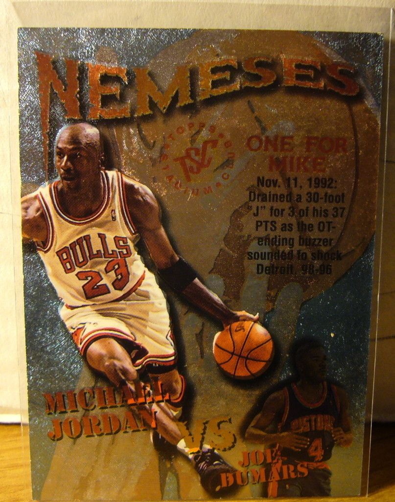  96 Stadium Club Michael Jordan Joe Dumars Nemesis N10 BV $25 00