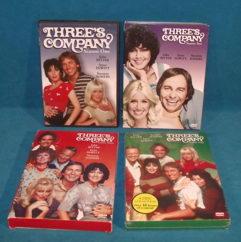 Threes Company The Complete Seasons 1 2 3 4 DVD Box Set Lot