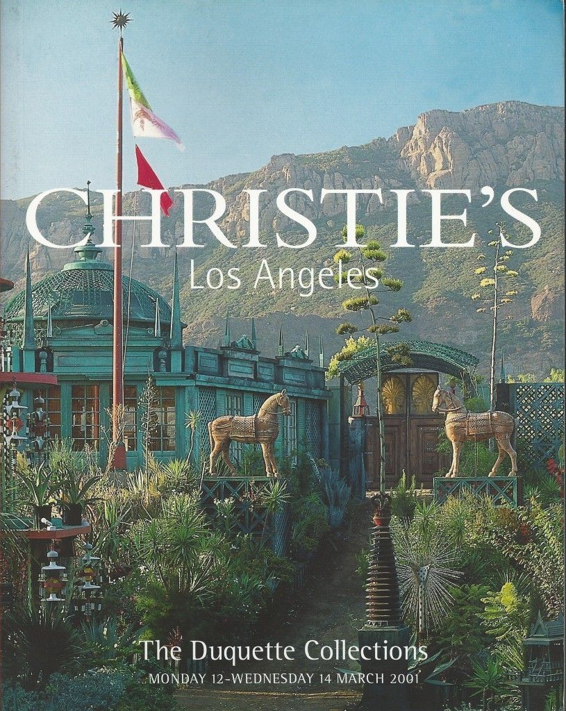  Catalog Christies Los Angeles The Duquette Collections 9460