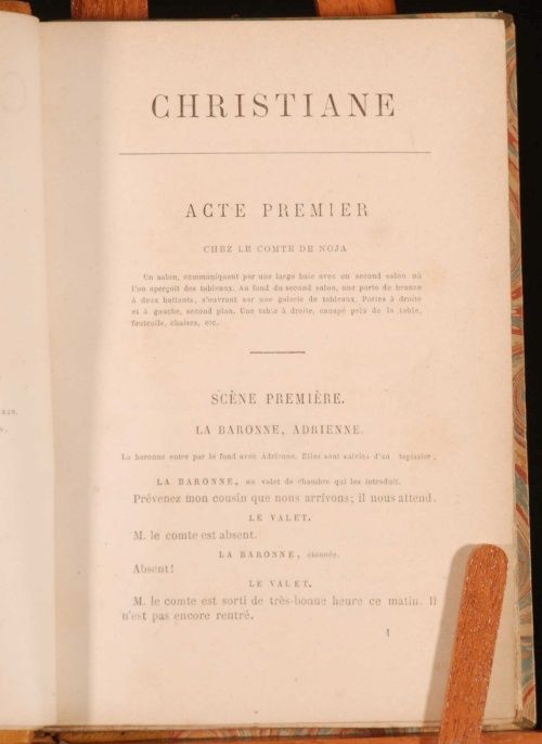 1872 EDMOND GONDINET Christiane Comedie Theatre