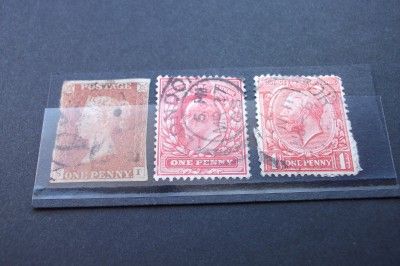 queen victoria george v edward vii penny stamps