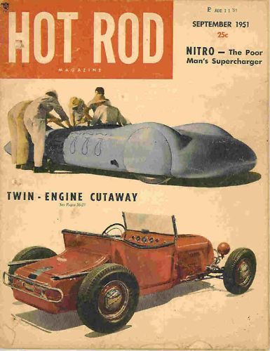 Hot Rod 1951 Sep 1937 Ford Russetta El Mirage Scta Drag