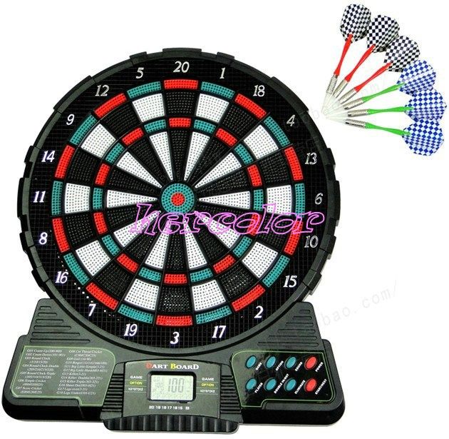 LED Display 6 Darts Electronic Dart Board Score Brand New