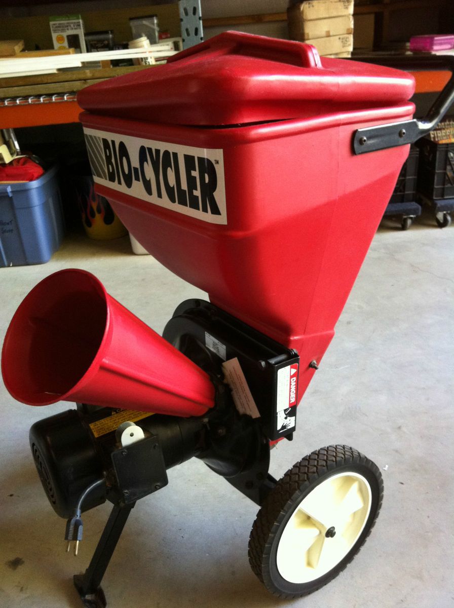 Bio Cycler Yard Waste Management System Electric 1 5 HP Chipper Leaf