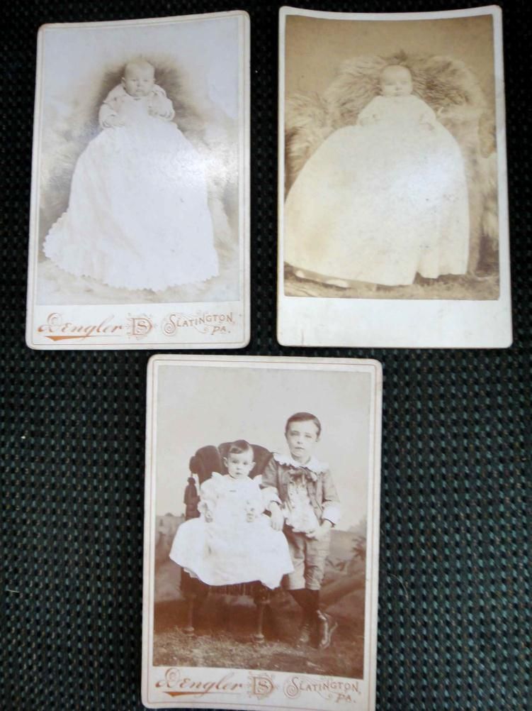 Lot Antique Children Photos Benninger Slatington PA