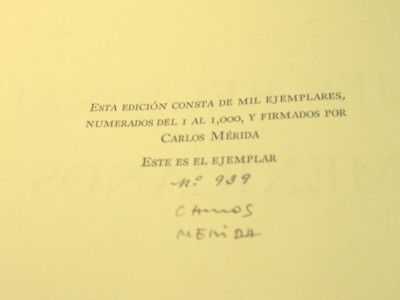 Trajes Regionales Mexicanos Carlos Merida Signed Limited Edition