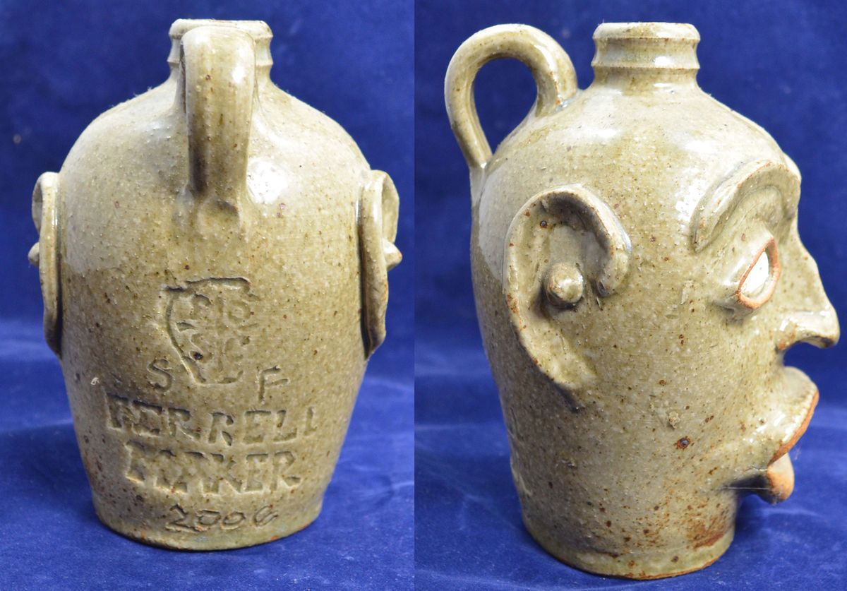 Old Edgefield Pottery Face Jug by Steve Ferrell