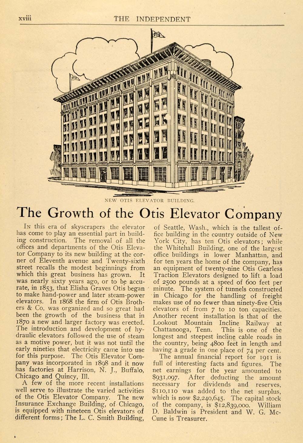  ad new otis elevator building elisha graves otis original advertising