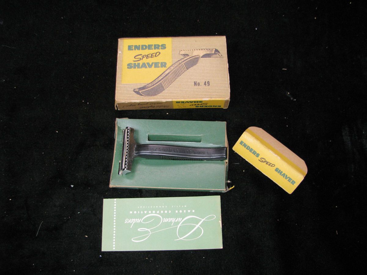 VINTAGE SAFETY RAZOR ENDERS SPEED SHAVER NO. 49