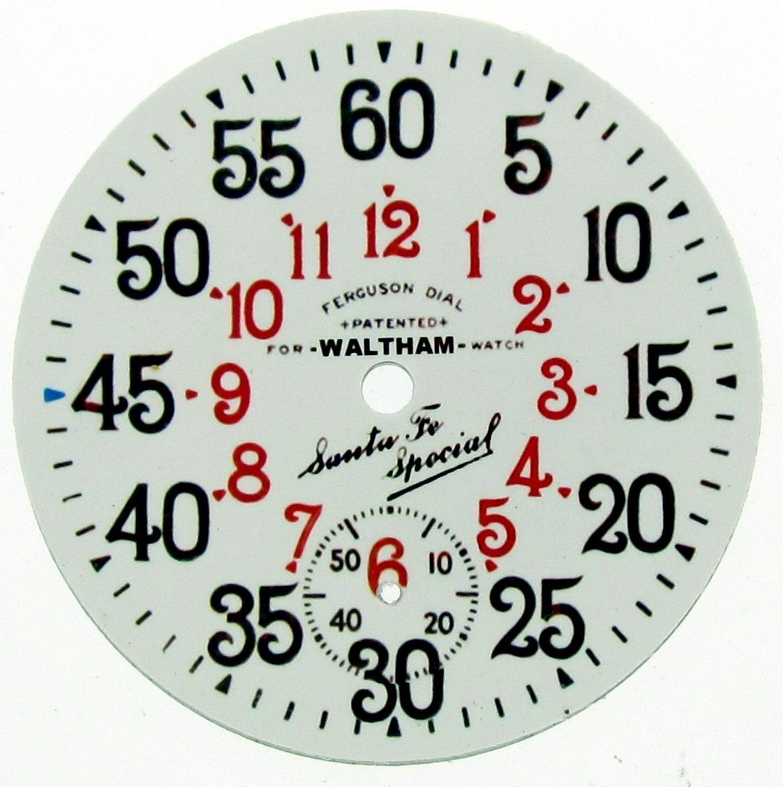  18s Waltham Ferguson Santa FE Special Ehrhardt Replacement Dial