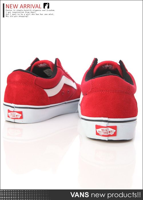 BN Vans TNT 5 DK Scarlet White Skateboard Shoes V70