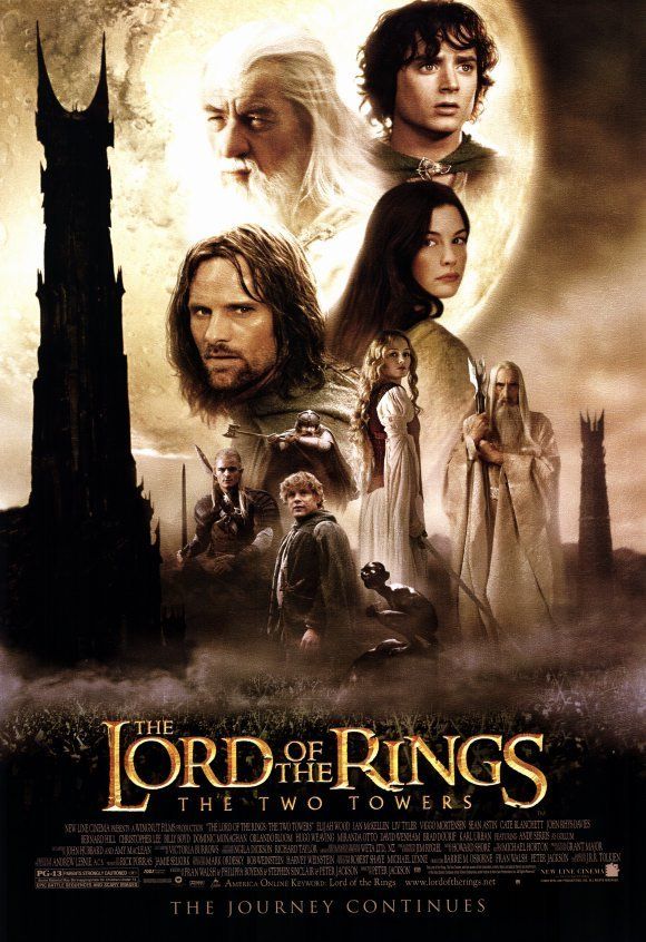  The Two Towers Movie Promo Poster Elijah Wood Ian McKellen