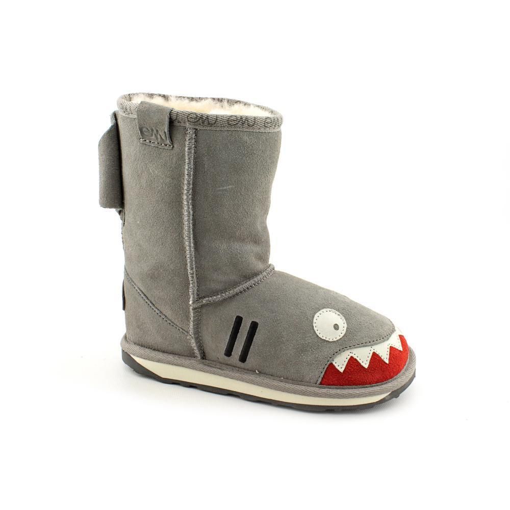 Emu Australia Little Creatures Shark Youth Kids Girls Size 12 Gray