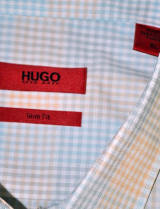 HUGO BOSS RED Elisha Button Shirt Slim Fit Cotton New NWT $165 Mens