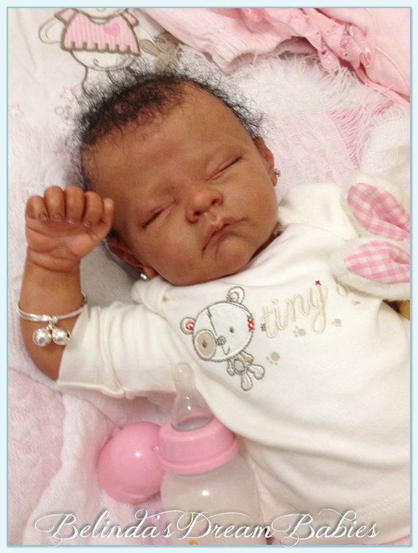 Reborn Baby Girl Andi Sculpt Linda Murray OOAK Ethnic AA Caribbean