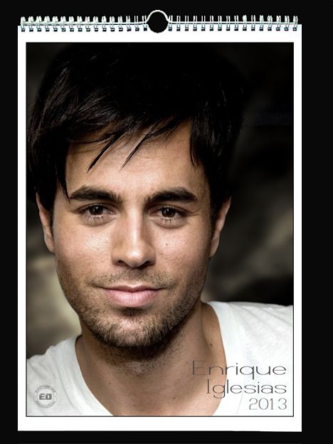  Enrique Iglesias 2013 Wall Holiday Calendar