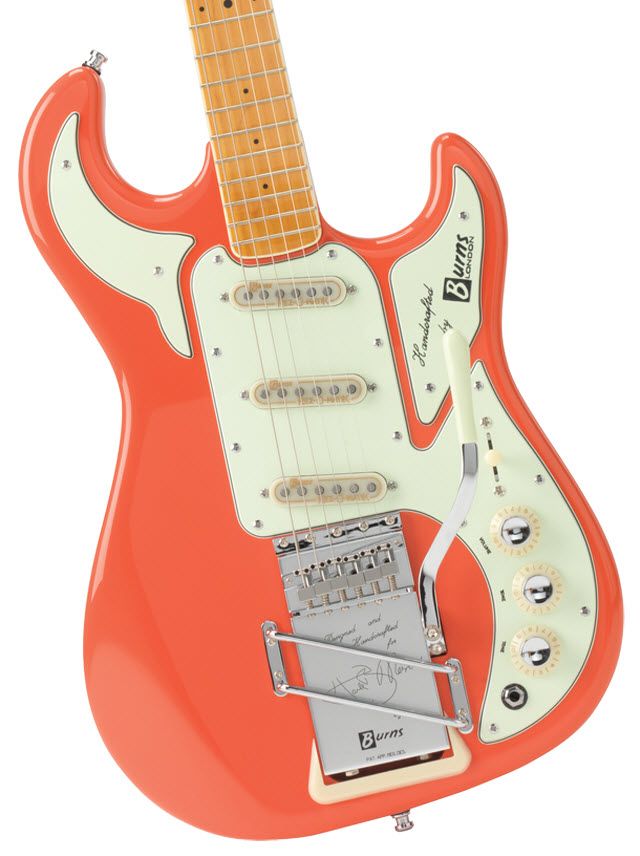 New Burns Custom Elite Hank Marvin Signature Classic Vintage Red