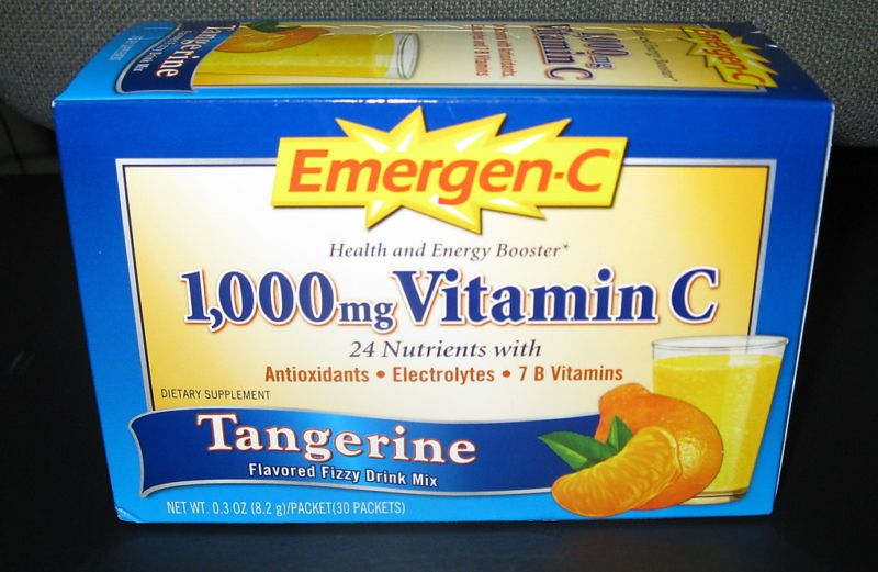 Emergen C 1000 MG Vitamin C 7 B Vitamins Tangerine