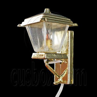 Golden 12V European Style Wall Lamp Light 1 12 Dolls House Dollhouse