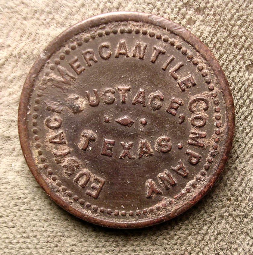 Eustace TX Eustace Mercantile Company GF 5c IM Texas Denomination Not