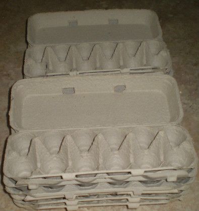 Lot of 12 Used Egg Cartons Cardboard Type