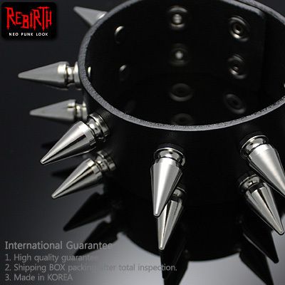 Gothic Punk Rock Emo Spike Studs Bracelet Wristband