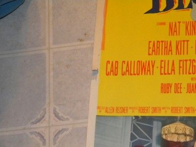 ST. LOUIS BLUES INSERT POSTER CAB CALLOWAY NAT KING COLE EARTHA KITT