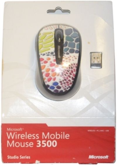 Microsoft GMF 00018 Mobile Mouse 3500 Wave Wireless Mouse Retail Box