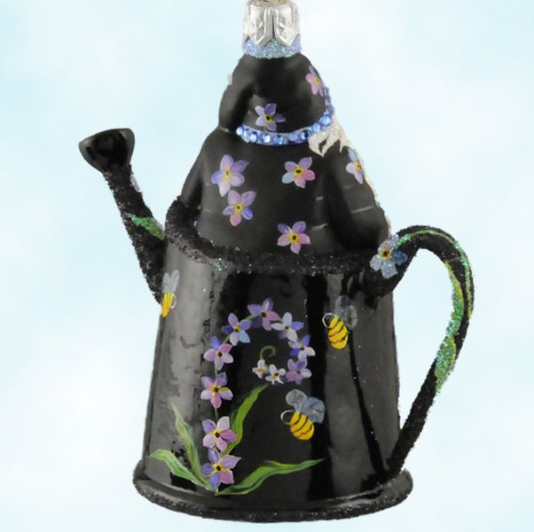 Patricia Breen Elaines Santa Black Flower Watering Can LTD148