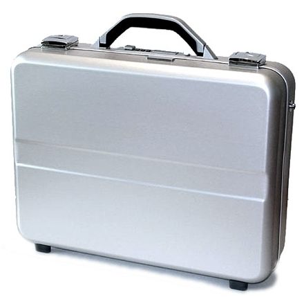 Molded Executive Aluminum Laptop Case Padded Interior