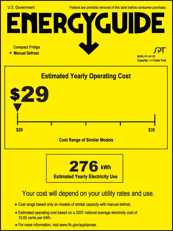 refrigerator fridge freezer rf441ss energy star xl