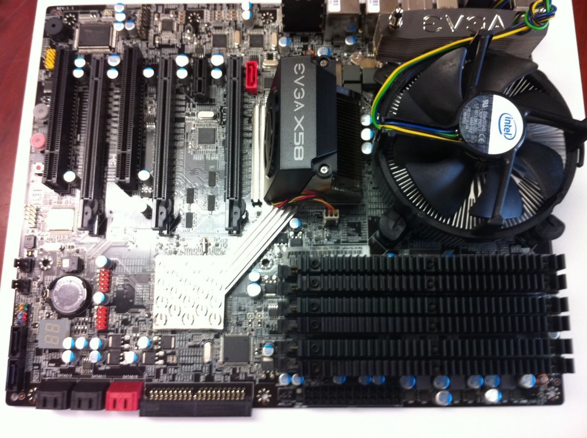 eVGA X58 Extreme MB + Intel i7 960 3.2 GHz CPU + 12GB Corsair