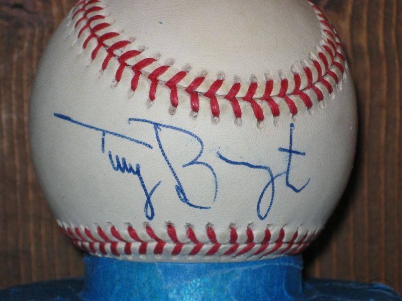 Terry Bevington Signed Baseball White Sox Manager