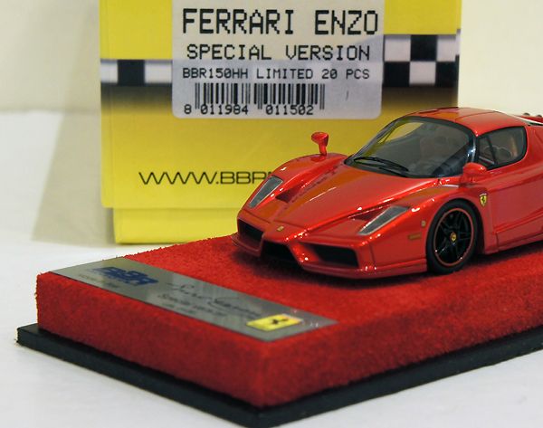 BBR 1 43 Ferrari Enzo Special F1 Red on Red Leather Base EDT 01 20