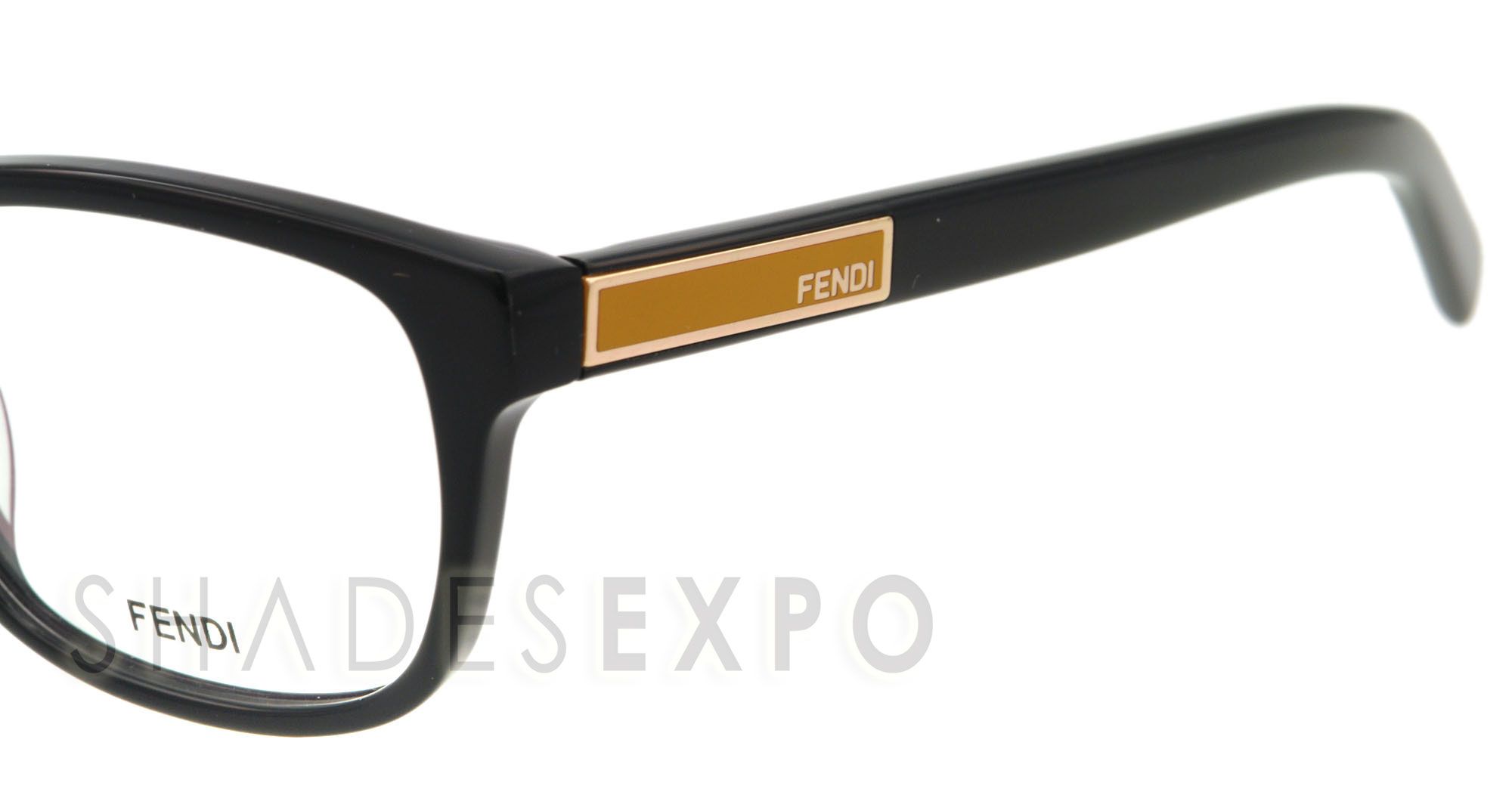 New Fendi Eyeglasses F 980 Black 001 F980 52mm