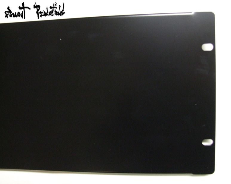 New Heavy Duty Flanged Blank Rack Panel 19 4U Black