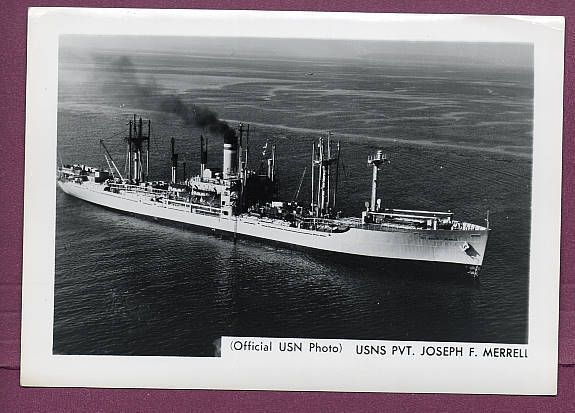 1960s Cargo SHIP T AK 275 USNS Pvt Joseph F Merrell