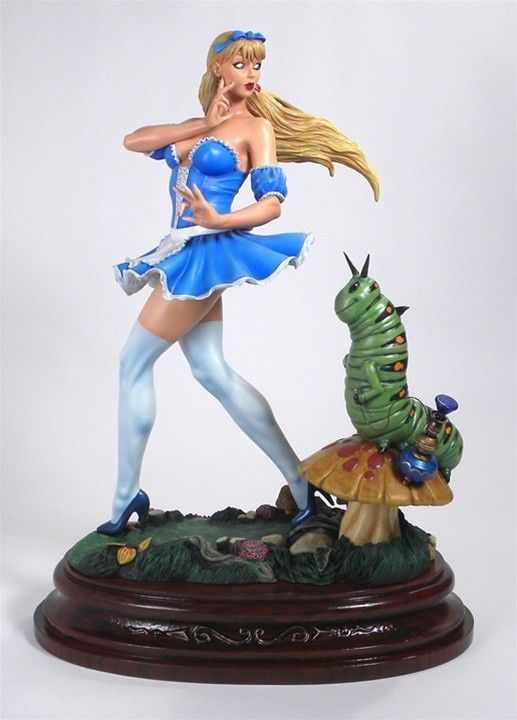 grimm fairy tales alice statue by cs moore studio zenescope