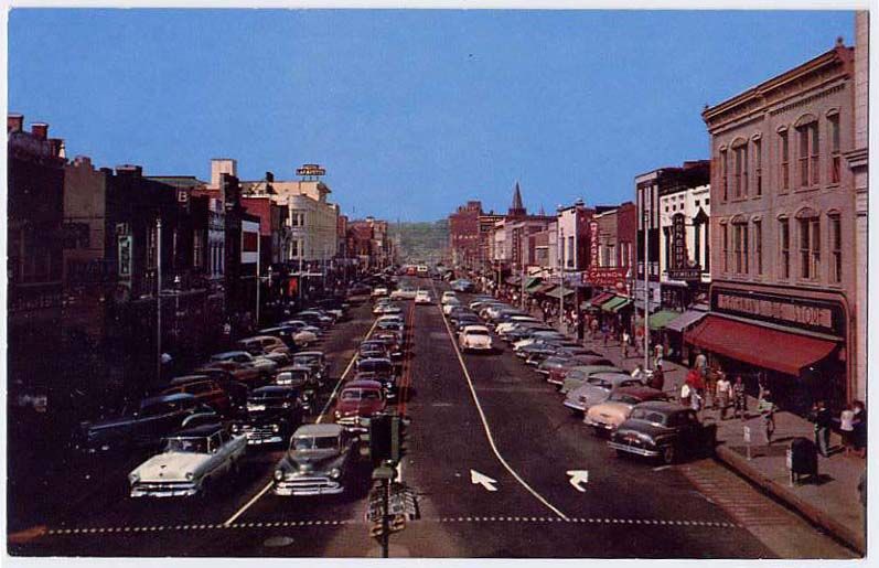 Fayetteville N Raleigh 1950s Cars Street Dept Store