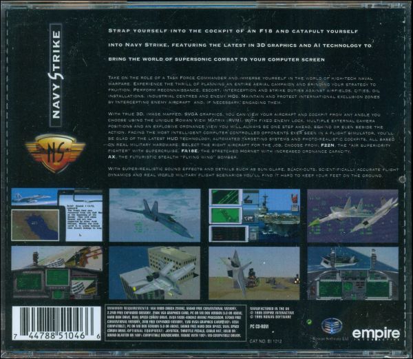 Navy Strike from Empire Interactive Supersonic Combat Flight Sim for