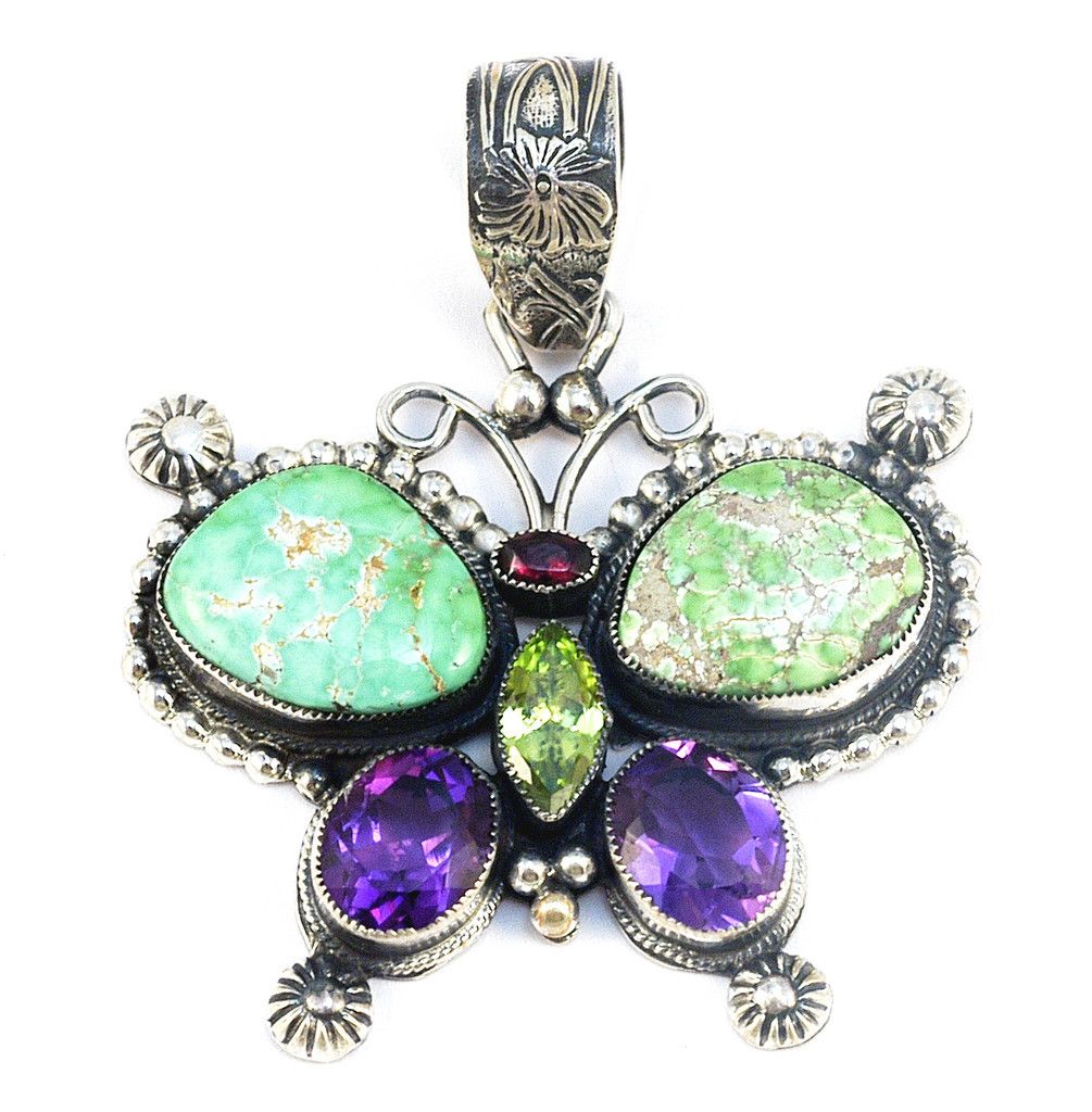 Leo Feeney Carico Lake Turquoise Butterfly Pendant