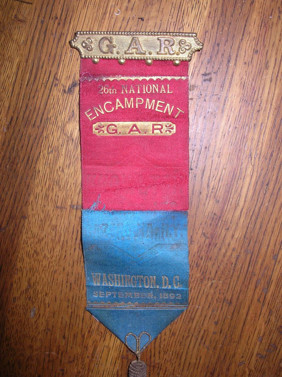 G A R Encampment Ribbon Sept 1892