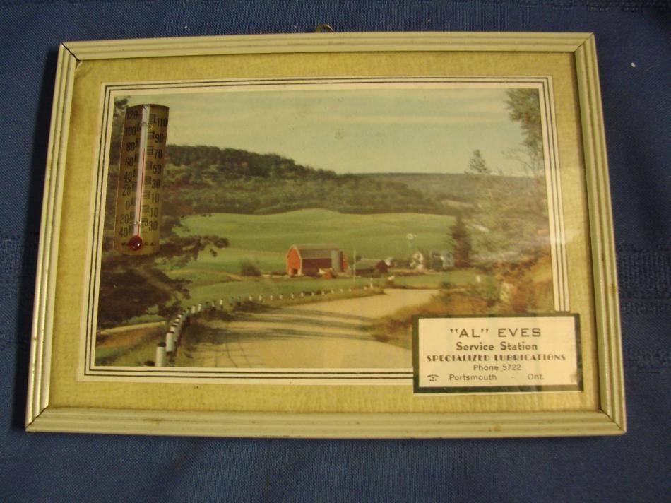 VINTAGE AL EVES SERVICE STATION PORTSMOUTH ONTARIO ADVERTISING