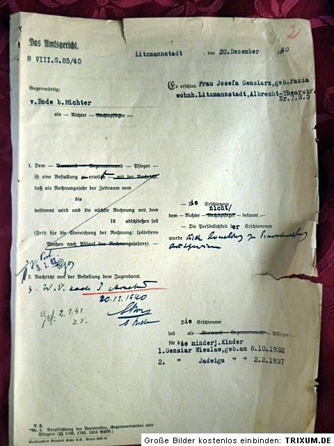 Ghetto Litzmannstadt 2 Original Documents Ghetto Administration 1940