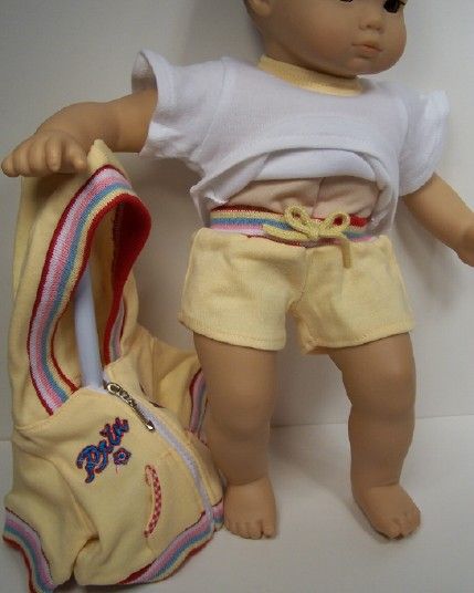 Sweat Shorts Jacket Top Doll Clothes for Bitty Baby♥